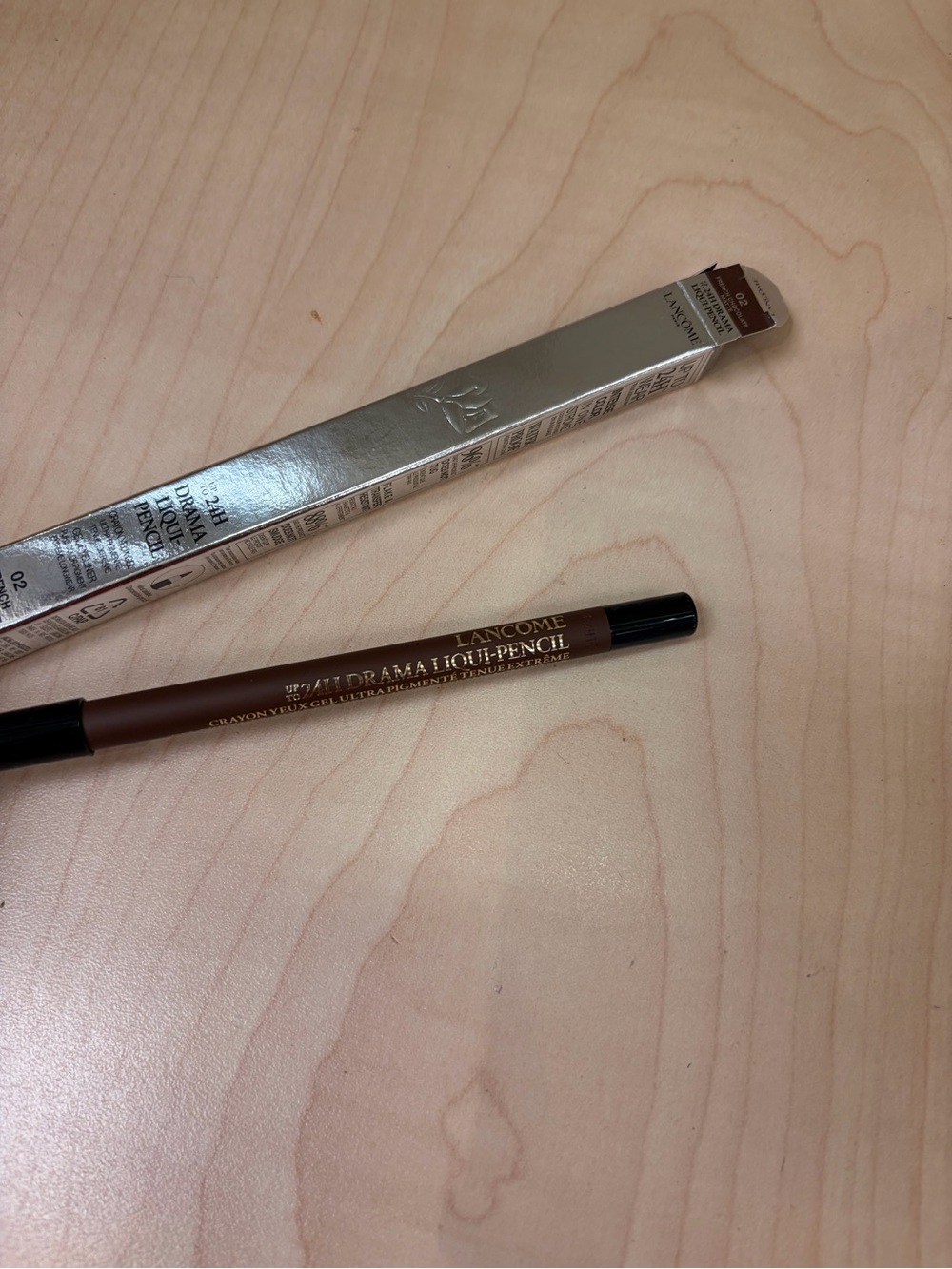 LANCOME 24H Drama Liqui-pencil Gel Eyeliner 12g/.042oz ~ #02 FRENCH CHOCOLATE